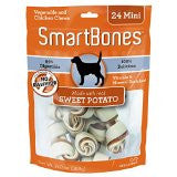 SmartBones Sweet Potato Dog Chew, Mini, 24-count