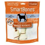 SmartBones Sweet Potato Dog Chew, Large, 3-count