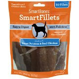 SmartBones Smart Fillets Sweet Potato and Chicken Dog Chew, 30-count