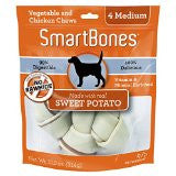 SmartBones Sweet Potato Dog Chew, Medium, 4-count