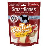 Smartbones Playtime Chews With Real Chicken Treats- Chicken Medium-5 Pack