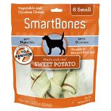 SmartBones Sweet Potato Dog Chew, Small, 6-count